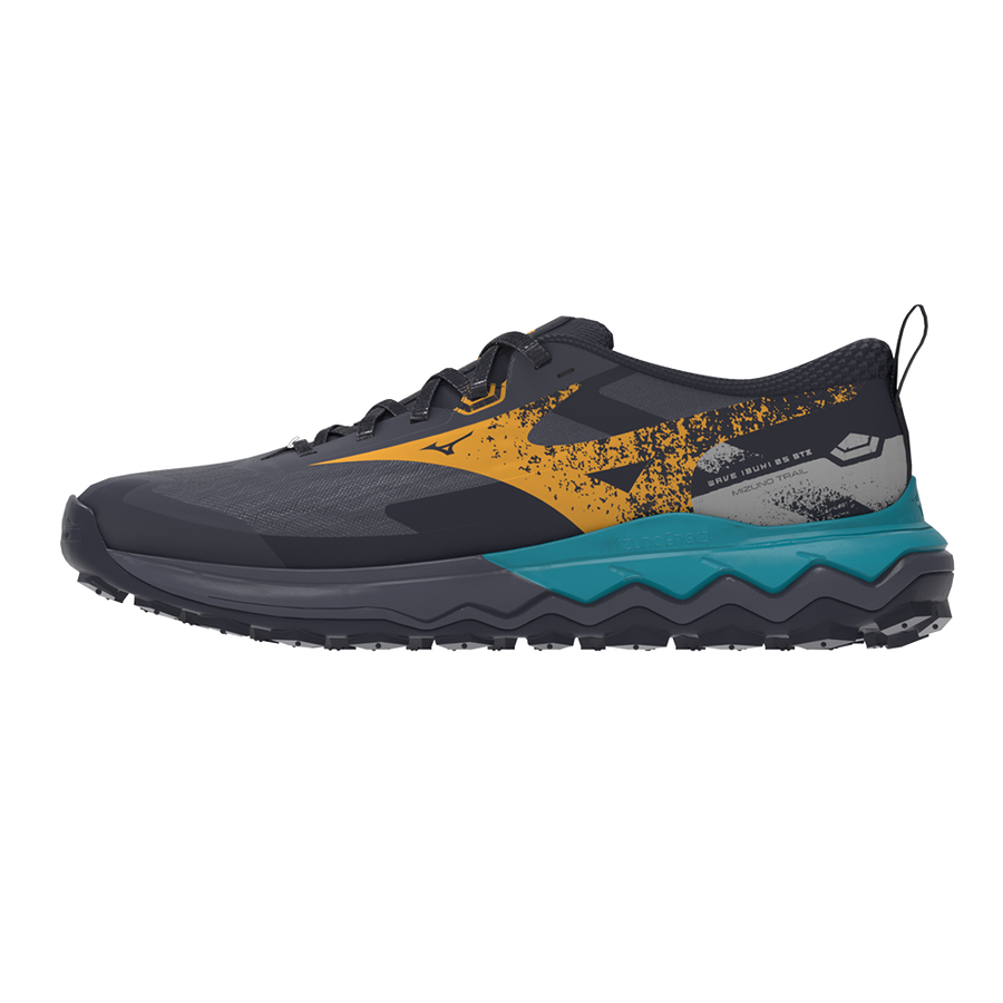 Mizuno WAVE IBUKI 5 GTX Odyssey Gray/Citrus/Baritone Blue
