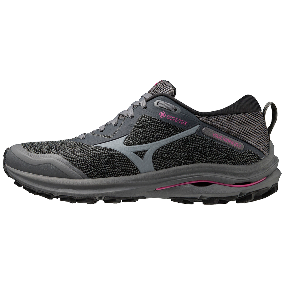Mizuno Wave Rider GTX Iron Gate/Nimbus Cloud/Fuchsia Fedora