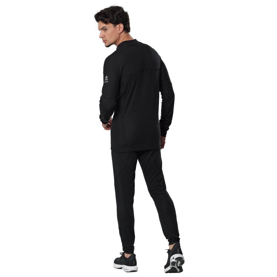 Mizuno Premium Merino Wool Half Zip Black
