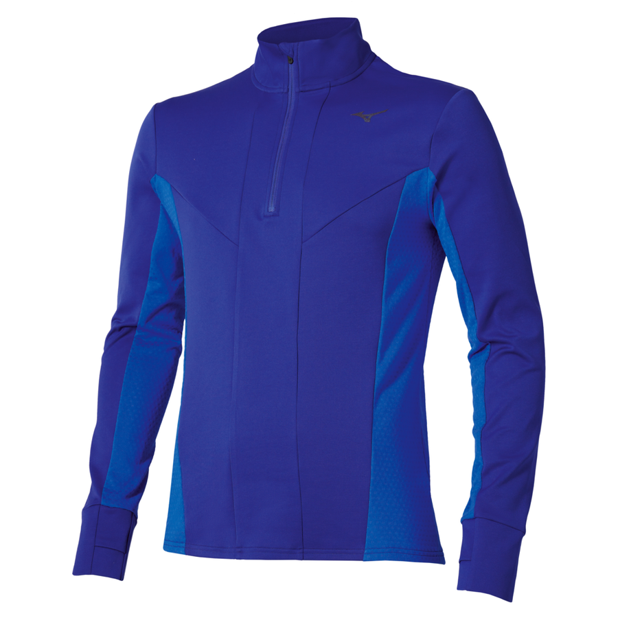 Mizuno Active Warmalite Half Zip Long Sleeve Top Sodalite Blue