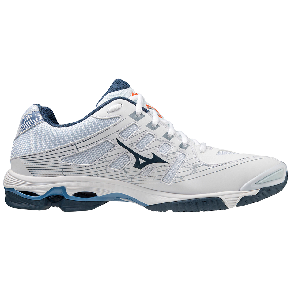 Mizuno WAVE VOLTAGE Wht/DarkDenim/BlueJasper
