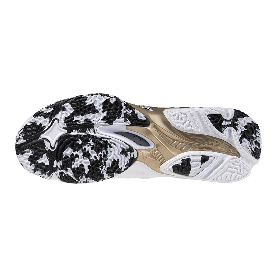Mizuno WAVE LIGHTNING Z8 MID White/Black/GE Gold