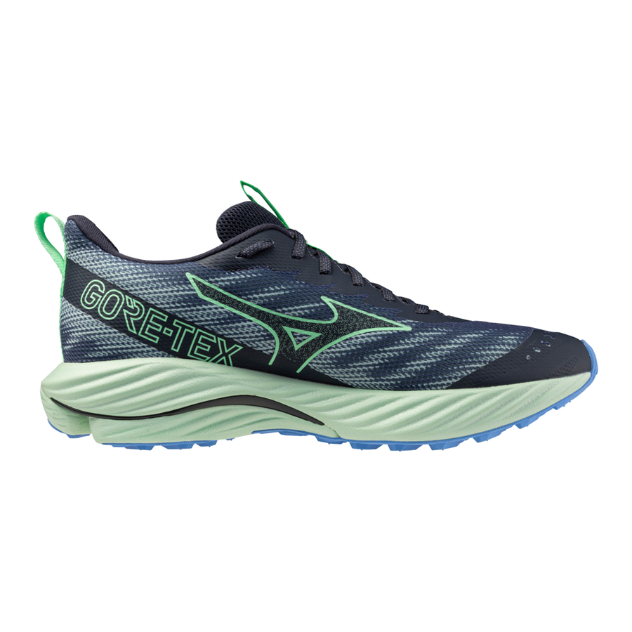 Mizuno WAVE RIDER GTX 2 VintageIndigo/NeoMint/FrontBlu