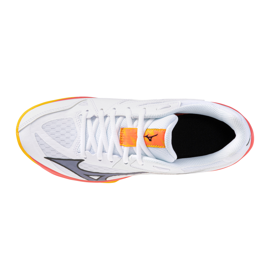 Mizuno LIGHTNING STAR Z7 Jr White/Fiery Coral 2/Citrus