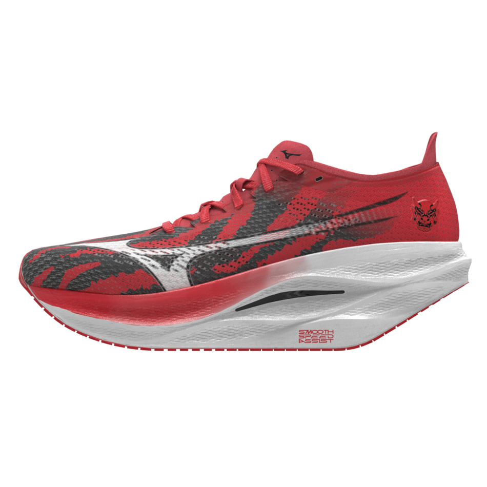 Mizuno WAVE REBELLION PRO 3 Mizuno ignition red/white/baseball blue