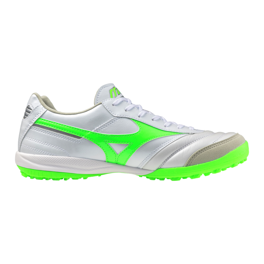 Mizuno MORELIA SALA ELITE TF White/neon green/galaxy silver Mizuno MORELIA SALA ELITE TF White/neon green/galaxy silver