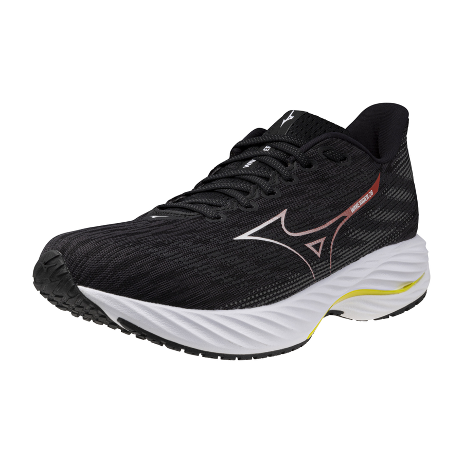 Mizuno WAVE RIDER 28 Black/White/Evening Primrose