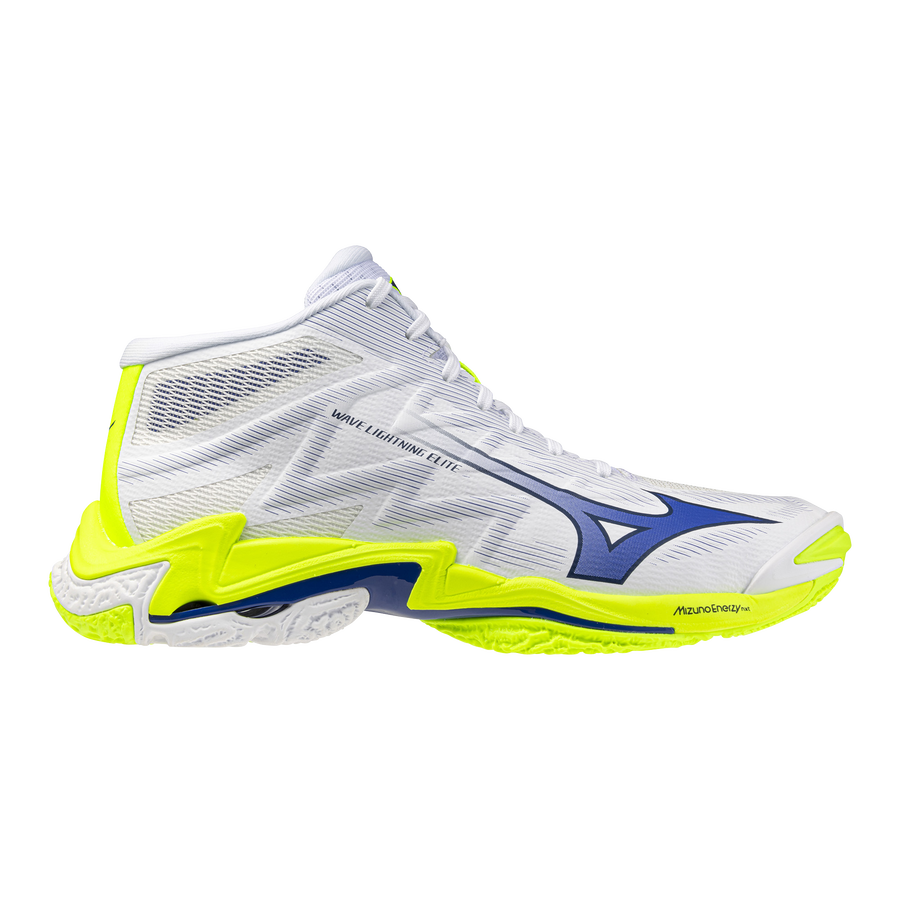 Mizuno WAVE LIGHTNING ELITE MID White/Lightning Yellow/Dazzling Blue