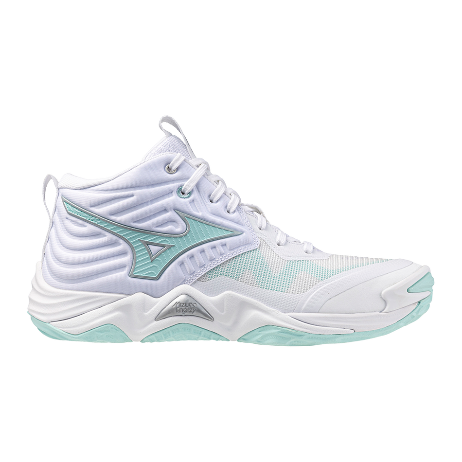 Mizuno WAVE MOMENTUM ELITE MID White/Blue Tint