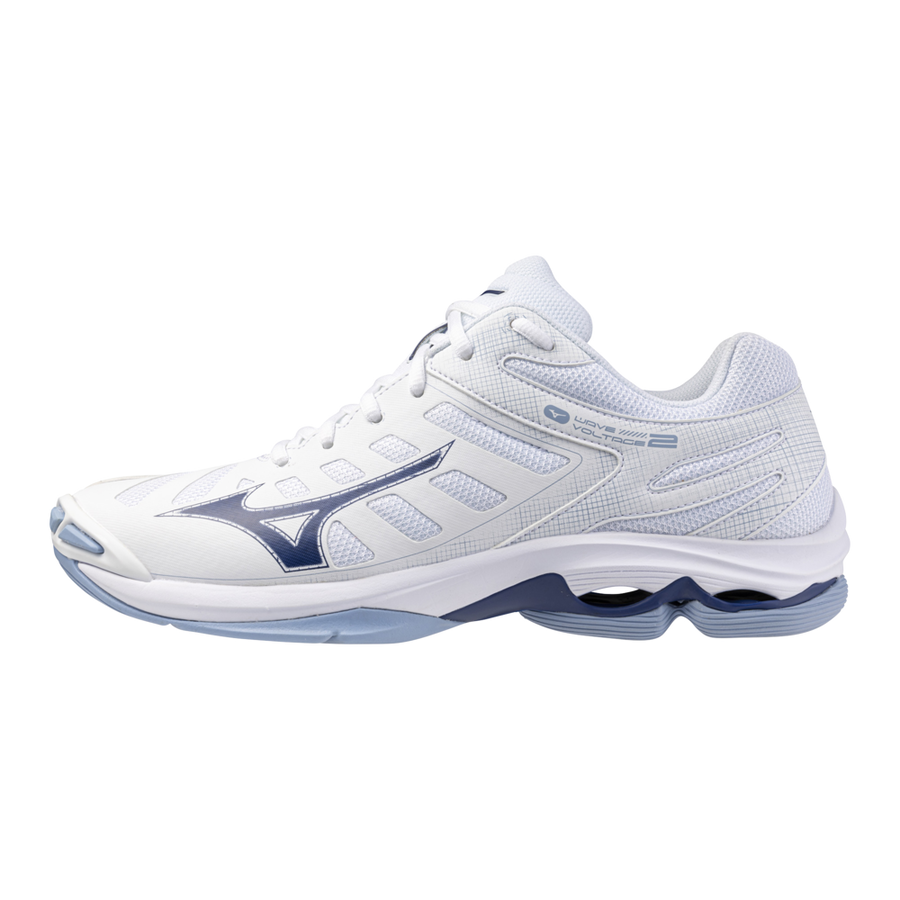 Mizuno WAVE VOLTAGE 2 White/BellwetherBlue/BelAirBlu