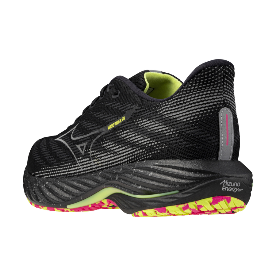 Mizuno WAVE RIDER 28 Black/silver/sunny lime