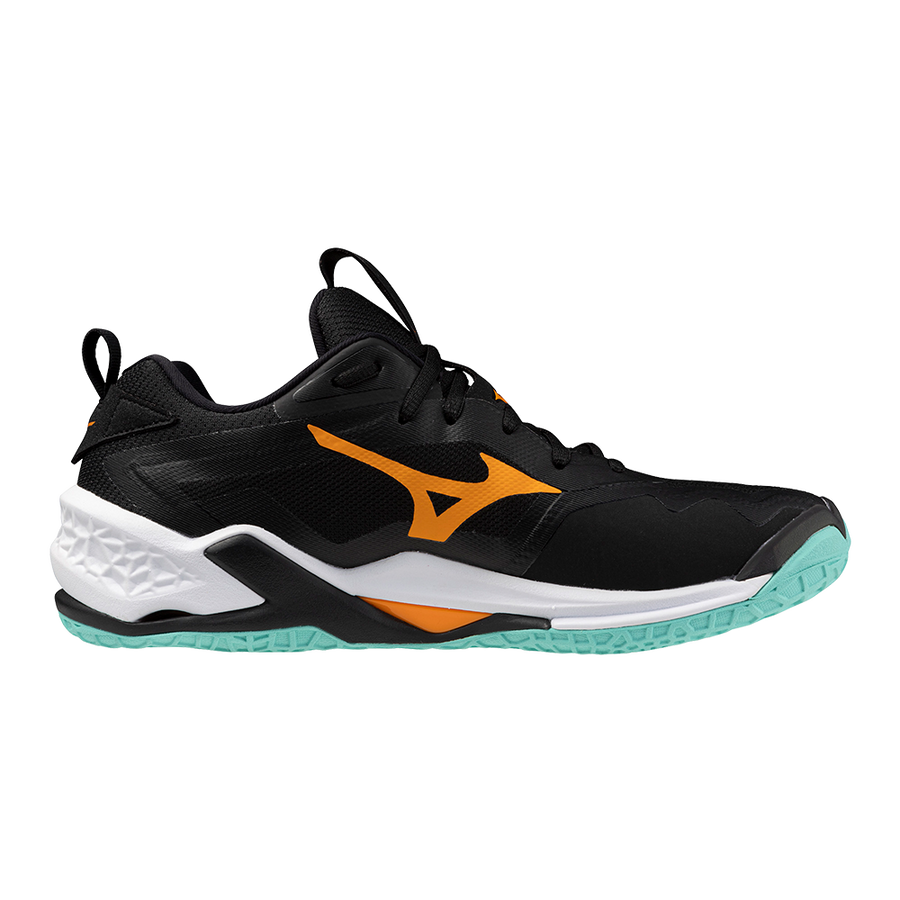 Mizuno WAVE STEALTH NEO 2 Black/Tangelo/Ice Green