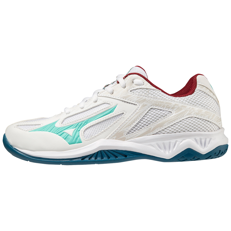 Mizuno Lightning Star Z6 Jr Wht/Turquoise/MBlue