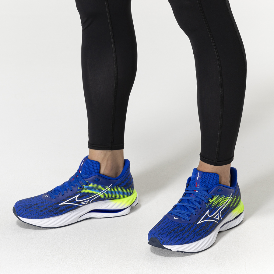 Mizuno WAVE INSPIRE 21 Reflex blue c/white/green gecko