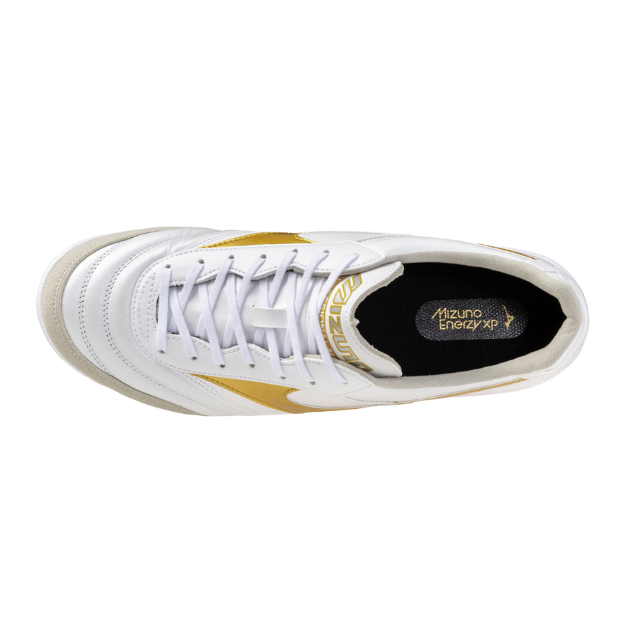 Mizuno MORELIA SALA ELITE IN White/Football Gold/Galaxy Silver