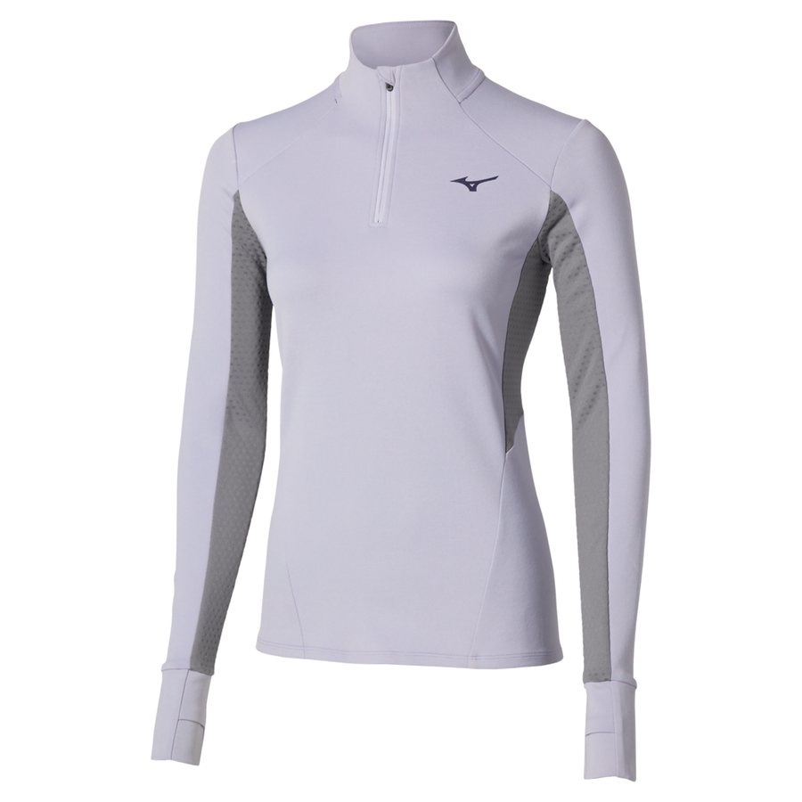 Mizuno Active Warmalite Half Zip Long Sleeve Top Icelandic Blue