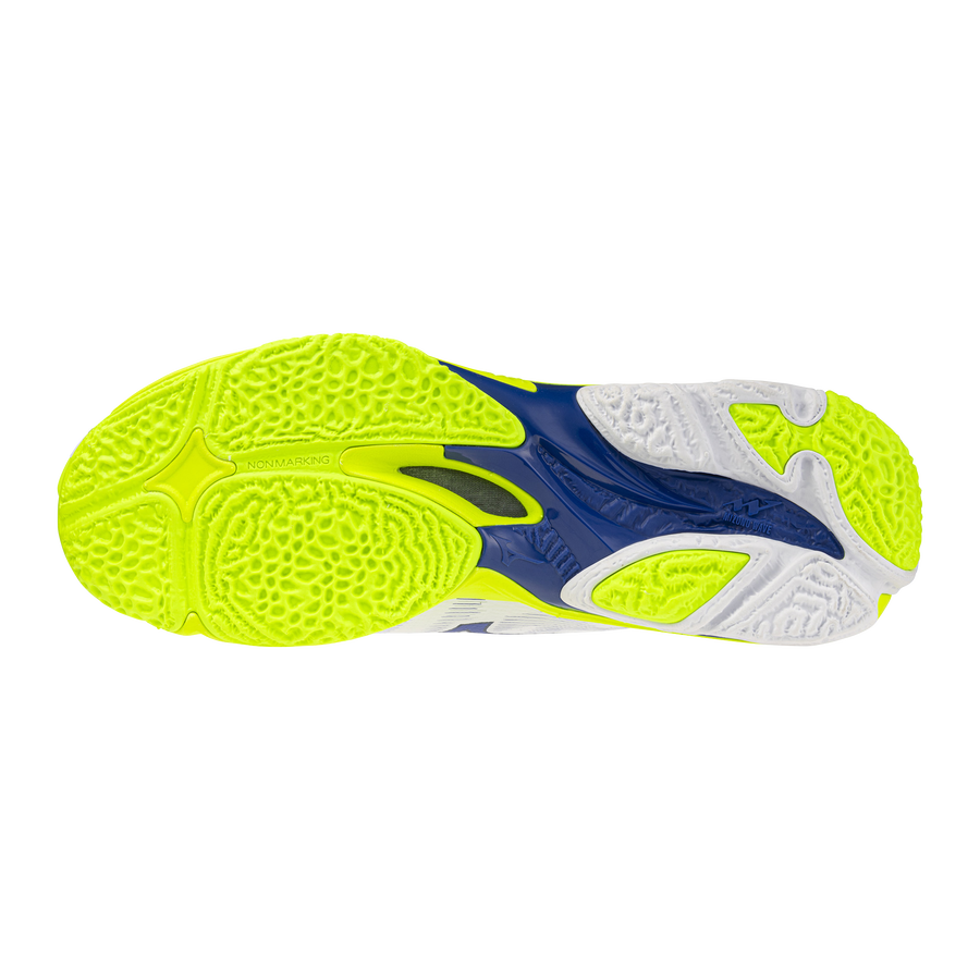Mizuno WAVE LIGHTNING ELITE MID White/Lightning Yellow/Dazzling Blue