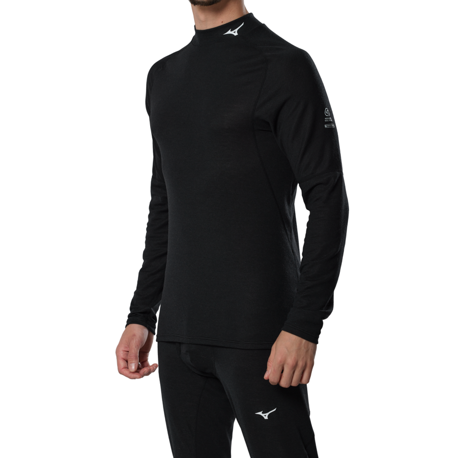 Mizuno Premium Merino Wool High Neck Black