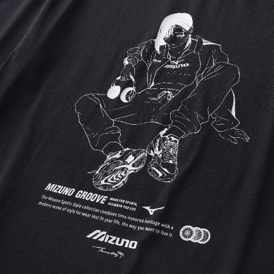 Mizuno Short Sleeve Monochrome Tee Black