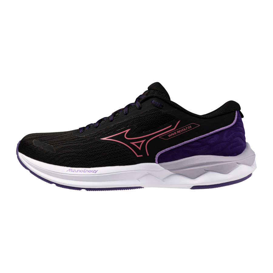 Mizuno WAVE REVOLT 3 Black/CamelliaRose/VioletIndig
