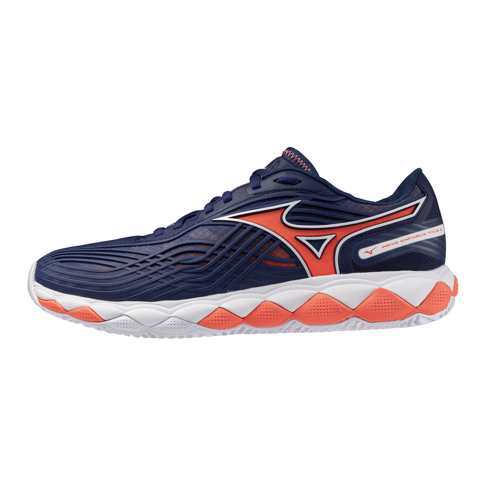 Mizuno WAVE ENFORCE TOUR 2 CC Beacon Blue/white/lava Orange