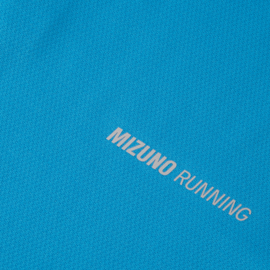 Mizuno Tech thermal charge breath thermo half zip long sleeve tee Blue jewel