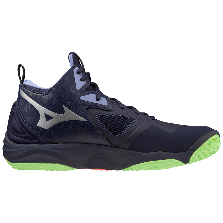 Mizuno WAVE MOMENTUM 3 MID EBlue/TechnGreen/Iolite