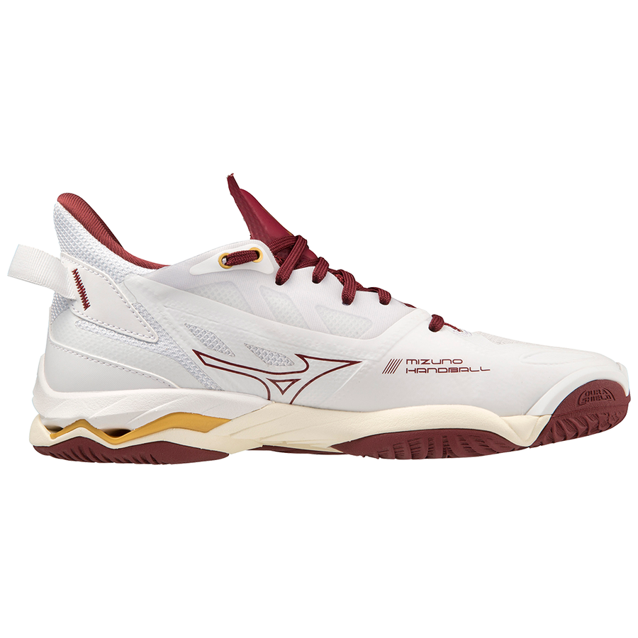 Mizuno WAVE MIRAGE 5 Whte/Cabernet/MP Gold