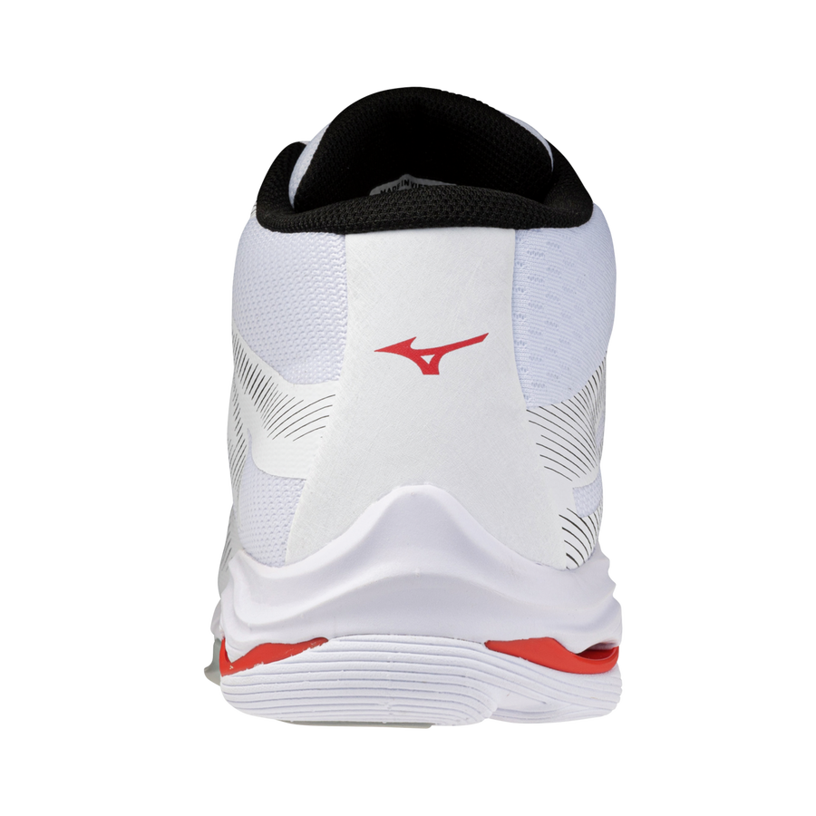 Mizuno WAVE LIGHTNING PRO MID White/Black/Fiery Red
