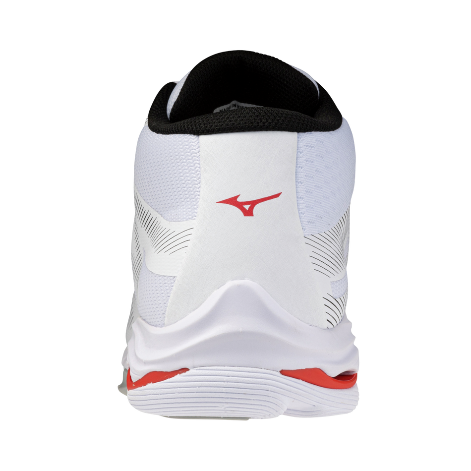 Mizuno WAVE LIGHTNING PRO MID White/Black/Fiery Red