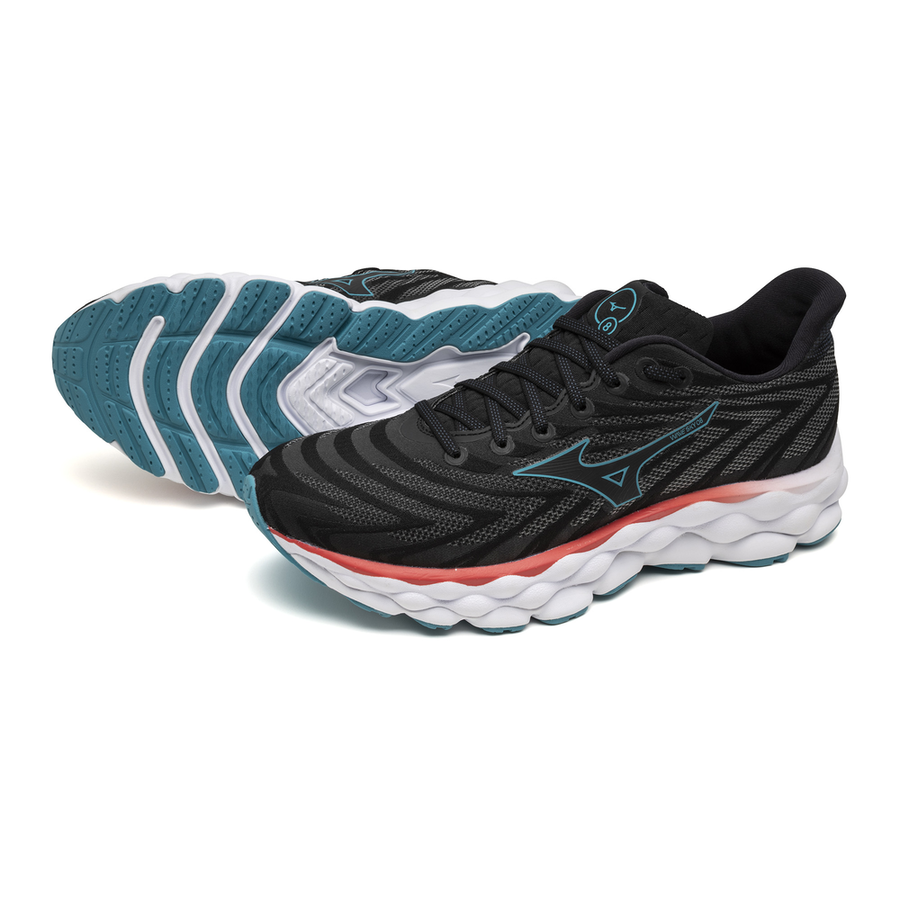 Mizuno WAVE SKY 8 Black/Black/Enamel Blue