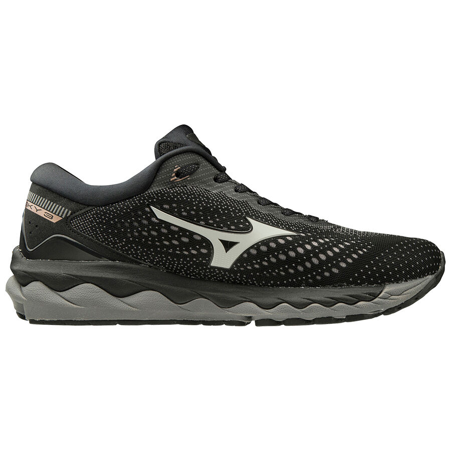 Mizuno WAVE SKY 3 Blk/GlacierGray/Champagn