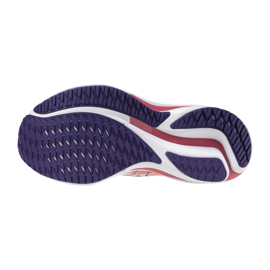 Mizuno WAVE RIDER 28 MIZSnowWhite/CamelliaRose/VinI