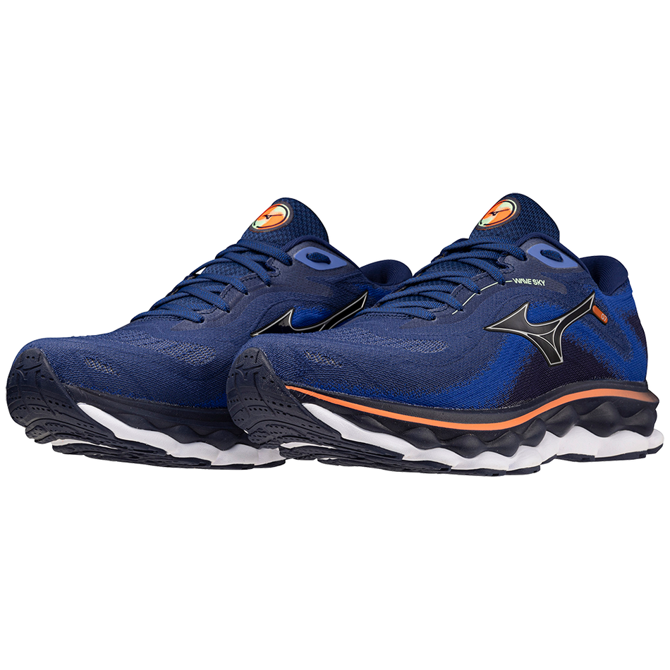 Mizuno WAVE SKY 7 BDepths/Silver/NeonFlame