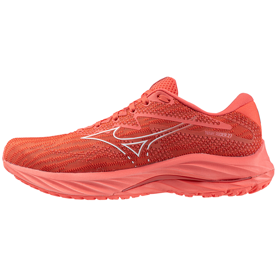 Mizuno WAVE RIDER 27 Dubarry/White/Cranberry