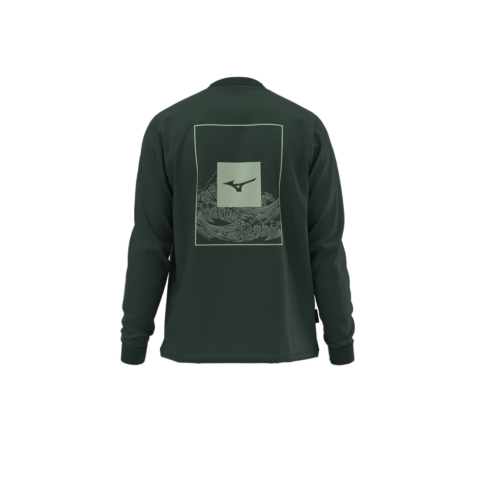Mizuno Athleticwear new wave long sleeve Sycamore
