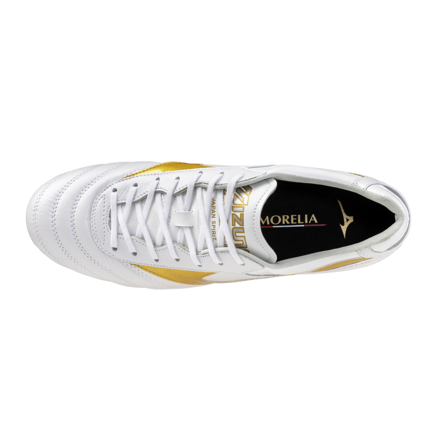Mizuno MORELIA II JAPAN White/Football Gold/Galaxy Silver