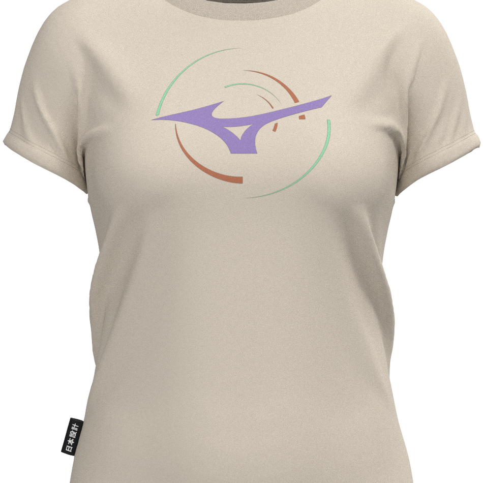 Mizuno Athletic RB T-shirt(W) SUMMER SAND