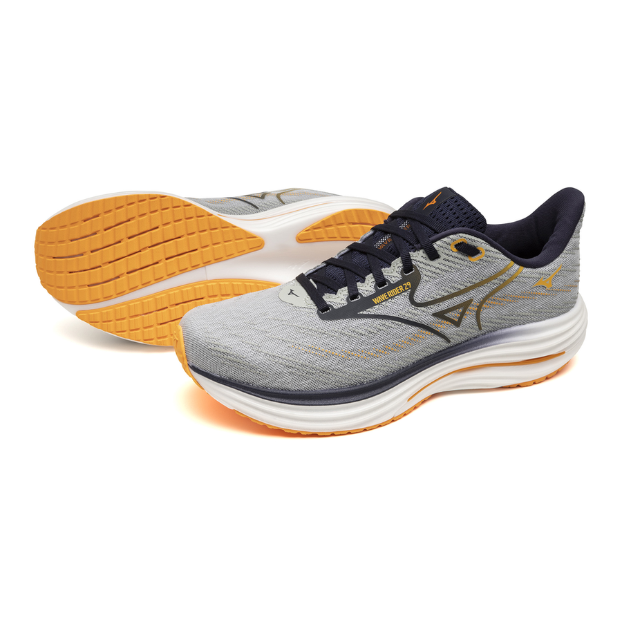Mizuno WAVE RIDER 29 Harbor Mist/Baritone Blue/Tang Orange