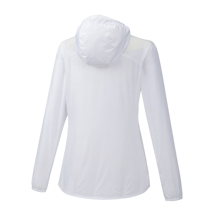 Mizuno Printed Hoody Jacket White