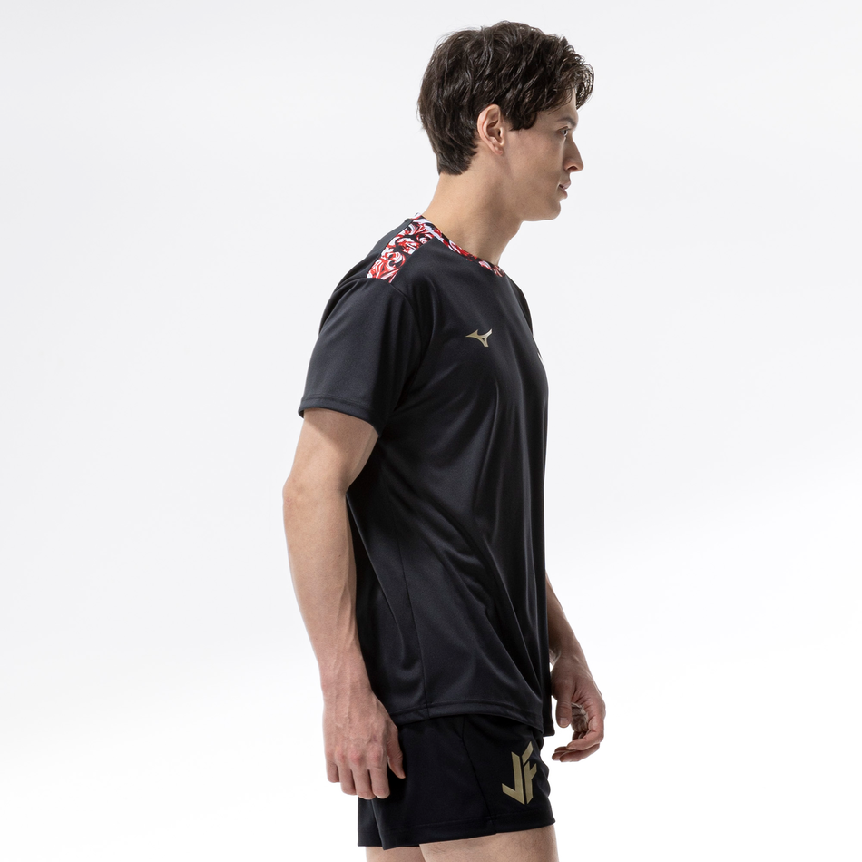 Mizuno JF TRAINING SHIRT HALF SLEEVE Black