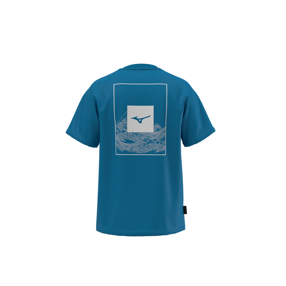 Mizuno Athleticwear mizuno t-shirt Blue jewel