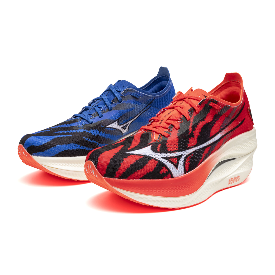 Mizuno WAVE REBELLION PRO 3 Mizuno ignition red/white/baseball blue