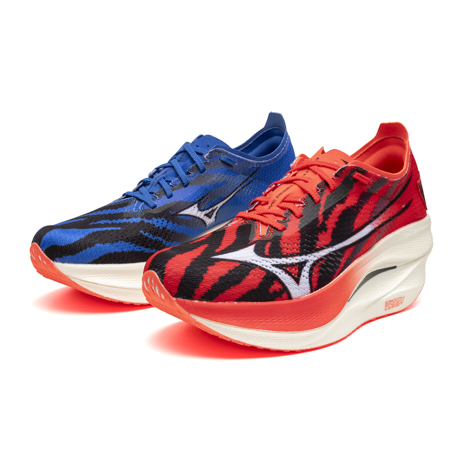 Mizuno WAVE REBELLION PRO 3 Mizuno ignition red/white/baseball blue