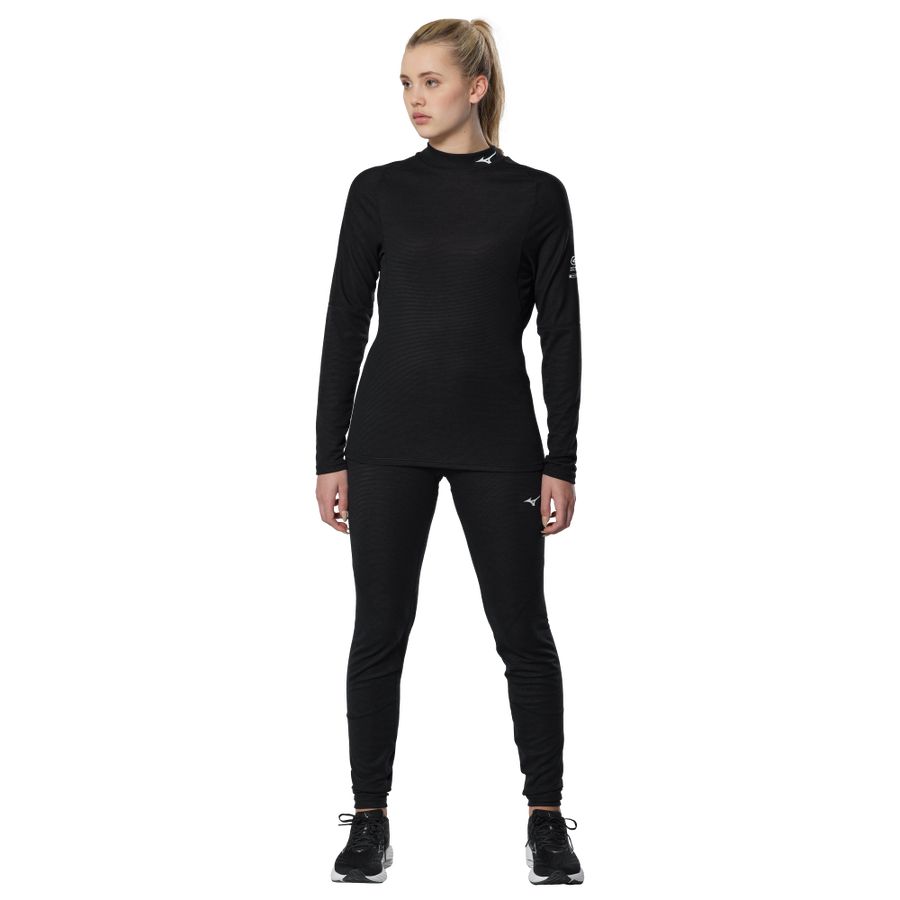 Mizuno Premium Merino Wool High Neck Black