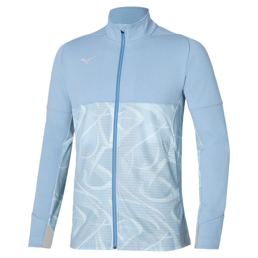 Mizuno PARIS ATHLETE HYBRID WARM UP JACKET Glacier lake
