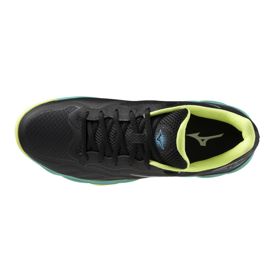 Mizuno WAVE ENFORCE COURT CC Black/white/sunny lime