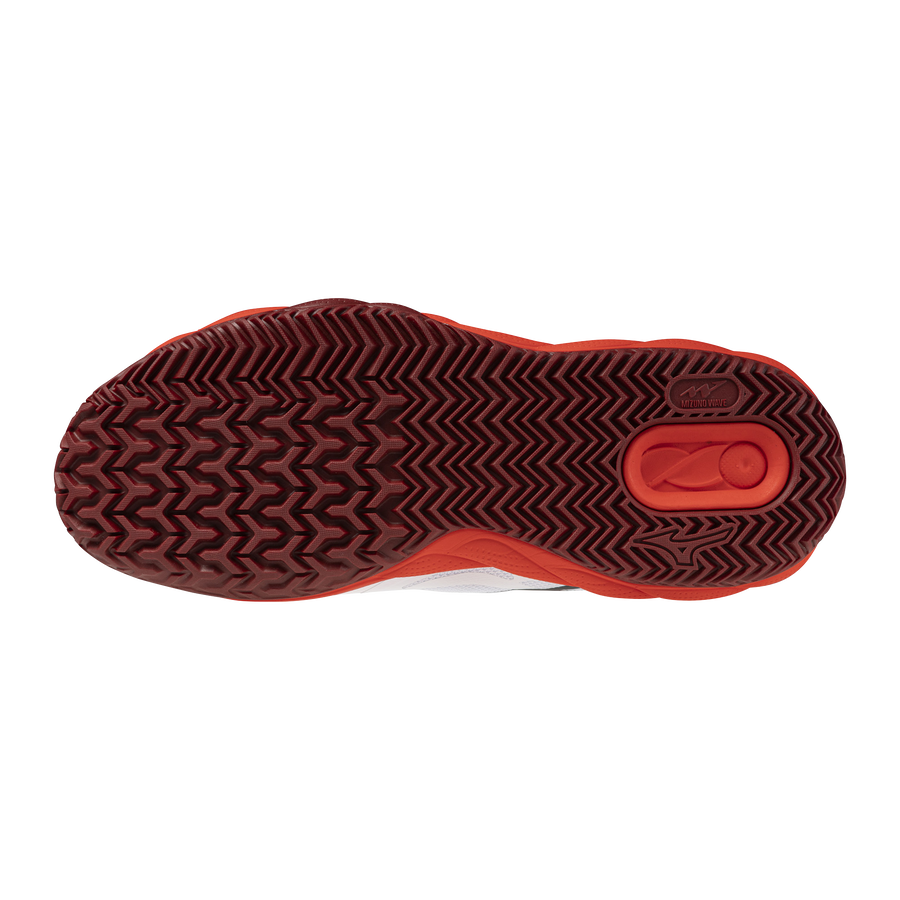 Mizuno WAVE ENFORCE COURT CC Fiery Red/White/Sun-Dried Toma