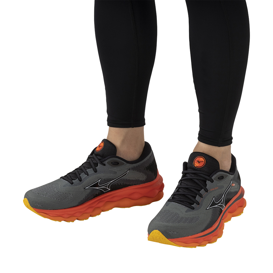 Mizuno WAVE SKY 7 Turbulence/Nickel/Hot Coral