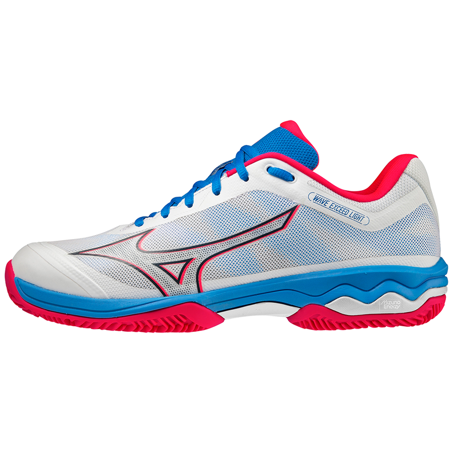 Mizuno Wave Exceed Light Padel White/Opera Red/Prace Blue